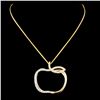 Image 2 : 14K Gold 0.18ctw Diamond Pendant