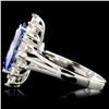 Image 2 : 14K Gold 2.71ct Tanzanite & 0.67ctw Diamond Ring