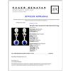 Image 3 : 18K Gold 7.02ct Tanzanite & 2.03ctw Diamond Earrin