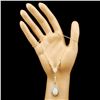 Image 3 : 14K Gold 7.55ct Opal & 0.66ctw Diamond Necklace