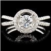 Image 1 : 18K White Gold 0.76ctw Diamond Ring