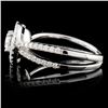 Image 3 : 18K White Gold 0.76ctw Diamond Ring