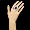 Image 4 : 18K Gold 17.56ct Tanzanite & 3.50ctw Diamond Ring