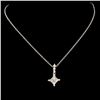 Image 2 : 14K Gold 0.35ctw Diamond Pendant