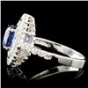 Image 3 : 18K Gold 1.97ct Sapphire & 0.78ctw Diamond Ring