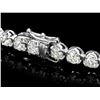 Image 2 : 18k White Gold 10.00ct Diamond Tennis Bracelet