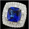 Image 2 : 18K White Gold 17.88ct Tanzanite & 4.24ct Diamond