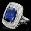 Image 3 : 18K White Gold 17.88ct Tanzanite & 4.24ct Diamond