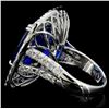 Image 4 : 18K White Gold 17.88ct Tanzanite & 4.24ct Diamond