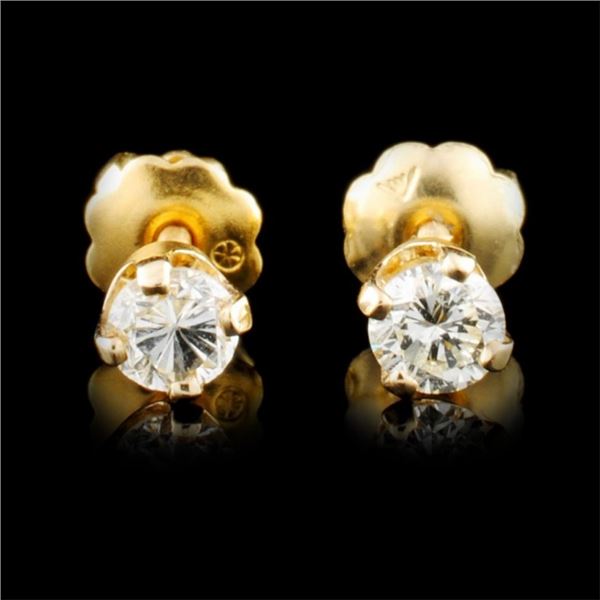 14K Gold 0.24ctw Diamond Earrings