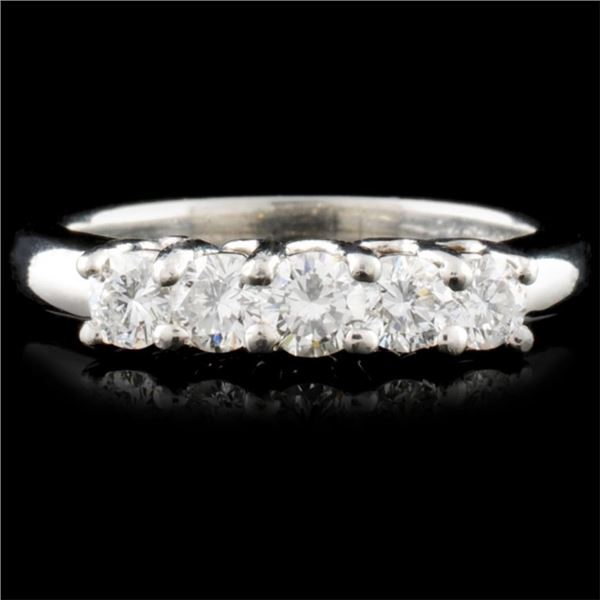 Platinum 0.77ctw Diamond Ring