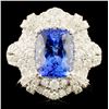 14K Gold 3.41ct Tanzanite & 1.54ctw Diamond Ring