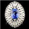 18K Gold 2.63ct Tanzanite & 1.07ctw Diamond Ring