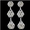 14k White Gold 2.10ctw Diamond Earrings