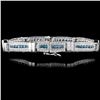 Image 2 : 14K White Gold 3.82ctw Fancy Color Diamond Bracele