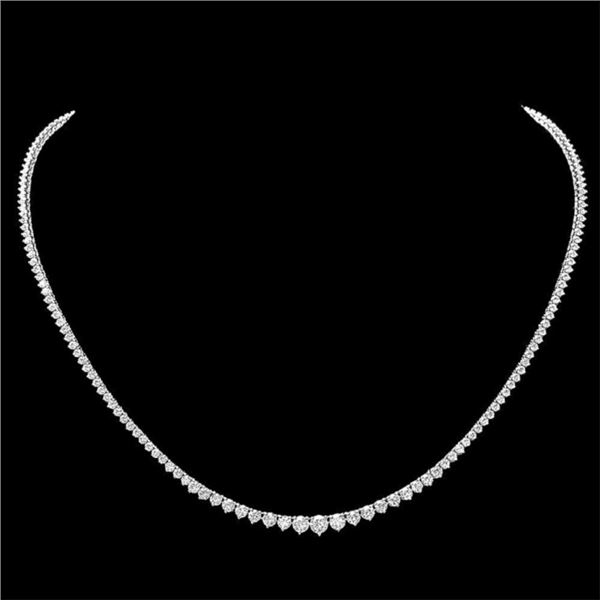 ^18k White Gold 6.80ct Diamond Necklace