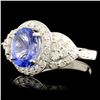 Image 2 : 18K Gold 1.93ct Tanzanite & 0.90ctw Diamond Ring