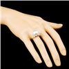 Image 3 : 18K Gold 12.00MM Pearl & 0.27ctw Diamond Ring