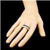 Image 3 : 18K Gold 2.06ct Sapphire & 1.15ctw Diamond Ring