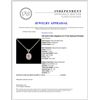 Image 4 : 14K Gold 0.40ct Sapphire & 0.17ctw Diamond Pendant