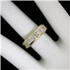 Image 5 : 14K Yellow Gold 0.55 ctw 5 Round Channel Set E VVS Diamond Wedding Band Ring