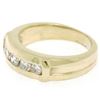 Image 6 : 14K Yellow Gold 0.55 ctw 5 Round Channel Set E VVS Diamond Wedding Band Ring