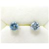 Image 1 : New Sterling Silver 2.5 CT Blue Topaz Earrings