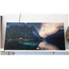Image 1 : Large Acrylic Wall Art of Cabin on the River