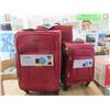 Image 1 : New Ricardo Red 3 Piece Light Weight Luggage Set