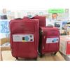 Image 1 : New Ricardo Red 3 Piece Light Weight Luggage Set