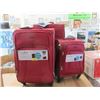 Image 1 : New Ricardo Red 3 Piece Light Weight Luggage Set