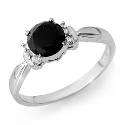 ACA CERTIFIED 1.0ct WHITE/BLACK DIAMOND RING 14KT GOLD