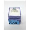 Image 2 : 1.6 CT Blue Topaz & Diamond Sterling Silver Ring