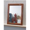 Image 1 : Wood Framed Wall Mirror - 18" x 24"