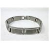 Image 1 : Men's New 8.5" Stainless Steel Bracelet