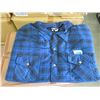 Image 1 : Case of 8 New Blue Lined Flannel 2XL Hoodies