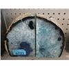 Image 1 : Blue Brazilian Crystal Agate Bookend Set