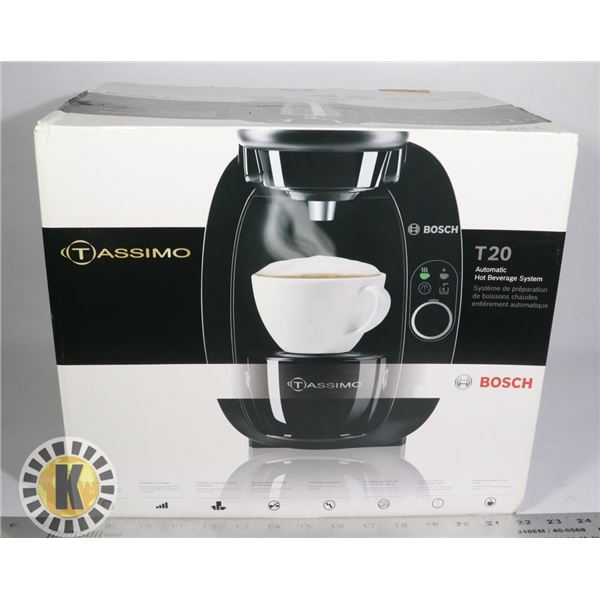 BOSCH TASSIMO T-20 BEVERAGE MAKER IN ORIGINAL