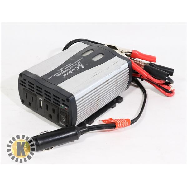 BOX WITH COBRA DC TO AC INVERTER - 400 WATTS