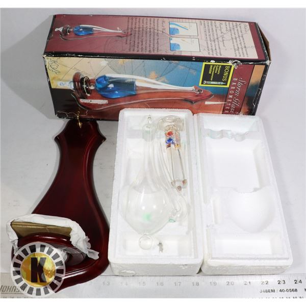 ANTIQUE-STYLE STORM GLASS BAROMETER WALL-