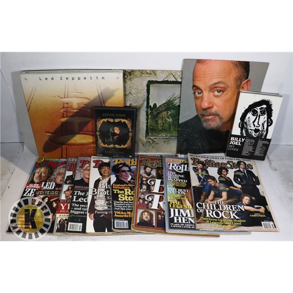 LARGE FLAT OF COLLECTIBLE MUSIC & MISC