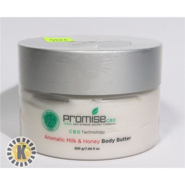 CBD INFUSED AROMATIC MILK AND HONEY BODY BUTTER
