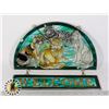 Image 1 : CAT STAINED GLASS WELCOME BANNER