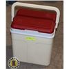 Image 1 : RED LID FLAIR COOLER WITH HANDLE