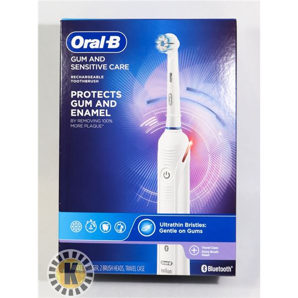 ORAL B GUM AND SENSITIVE CARE BLUETOOTH TOOTHBRUSH