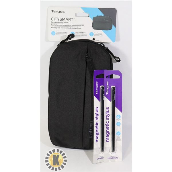NEW TARGUS TECH ACCESSORY POUCH WITH TWO