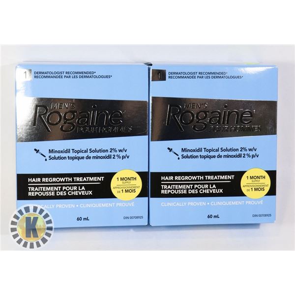 TWO BOXES OF MENS ROGAINE