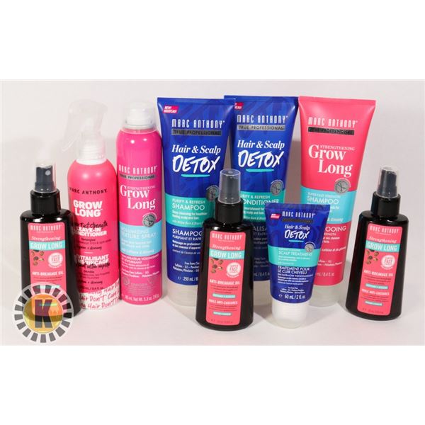 BAG OF ASSORTED MARC ANTHONY HAIR CARE
