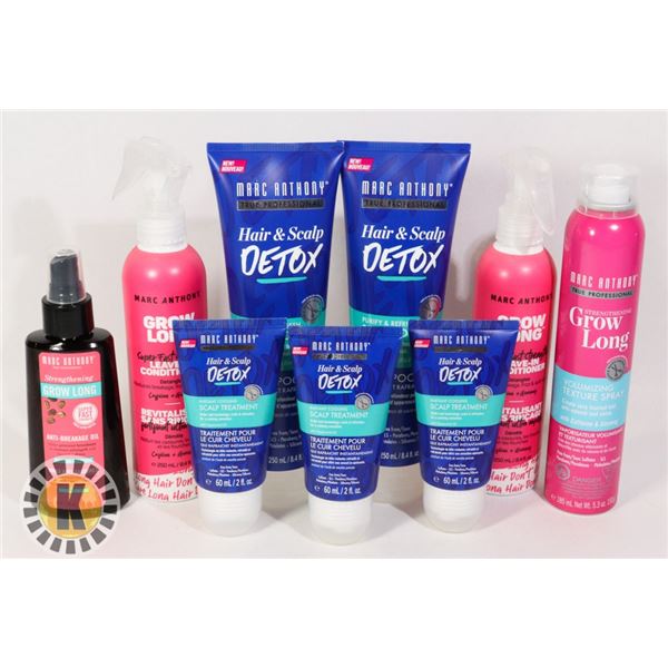 BAG OF ASSORTED MARC ANTHONY HAIR CARE