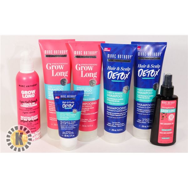 BAG OF ASSORTED MARC ANTHONY HAIR CARE